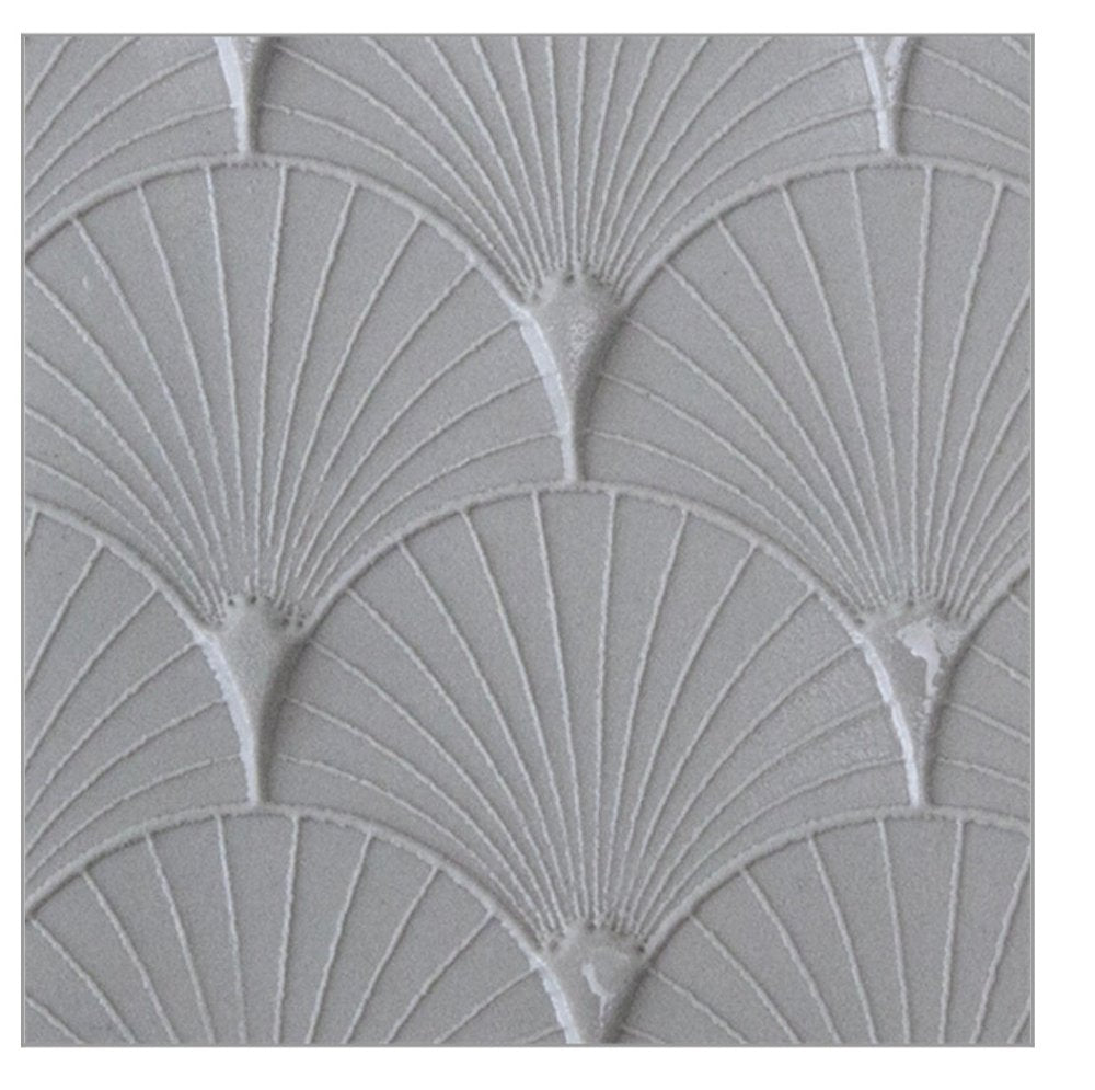 Texture Tile Stamp | Fan-Tastic Embossed Rubber Mat | Cool Tools US -