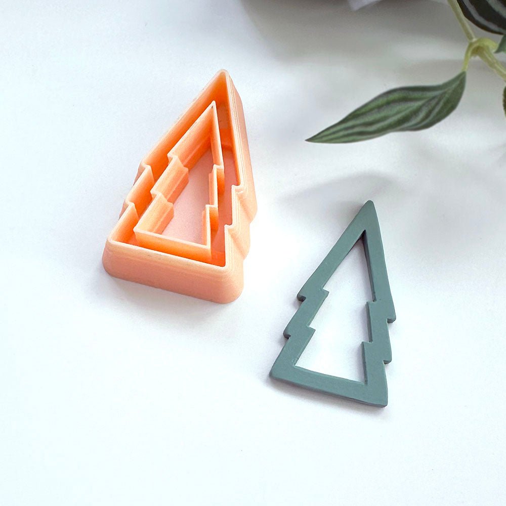 Tree Cut-Out Clay Cutter - Outline Donut | Christmas Theme -
