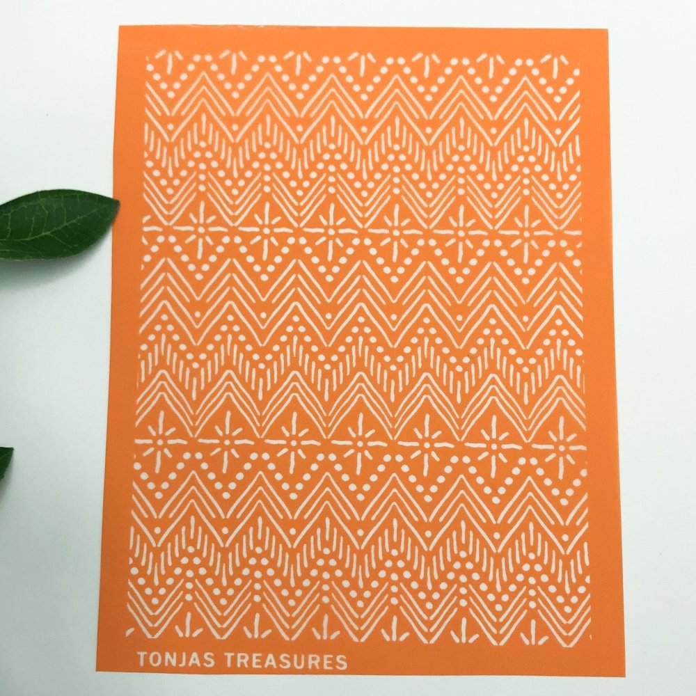 Tribal Whimsy Silkscreen Stencil -