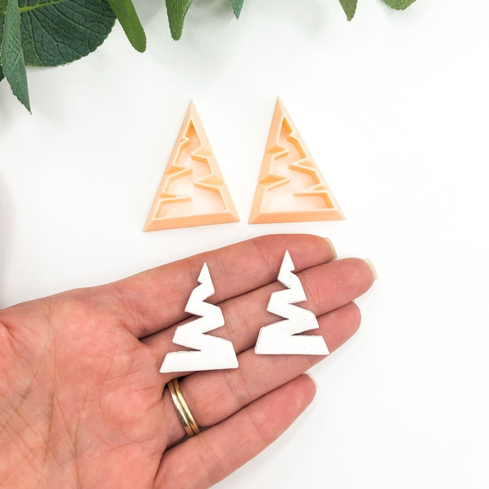 Zig Zag Tree Clay Cutter -