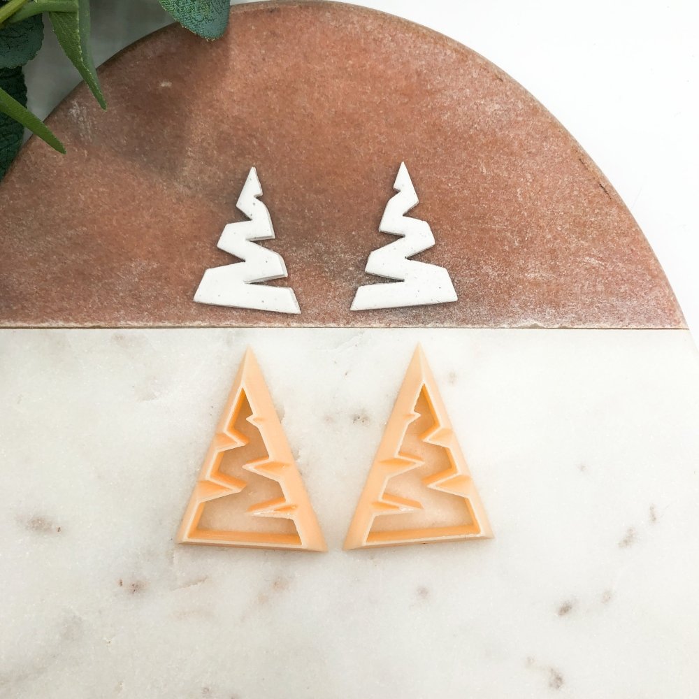 Zig Zag Tree Clay Cutter -