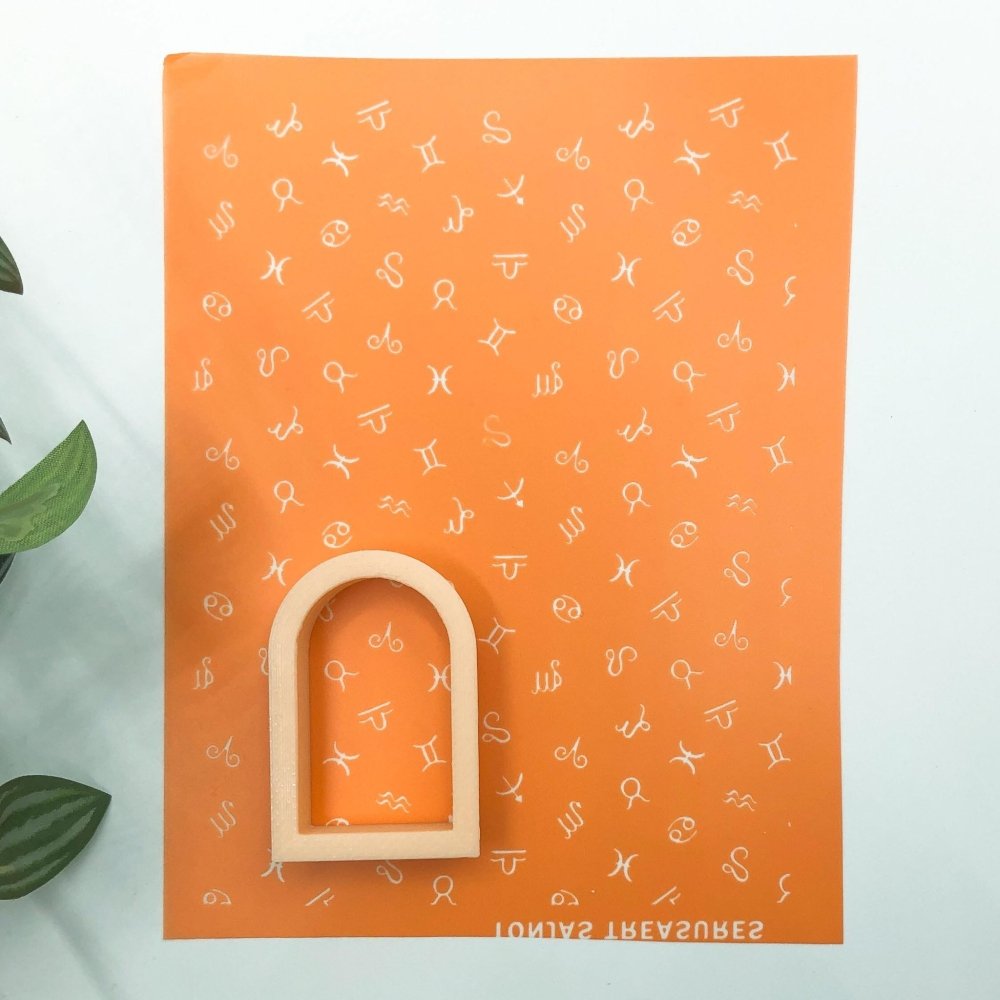 Zodiac Symbols Silkscreen Stencil | Polymer Clay | Horoscope Signs -
