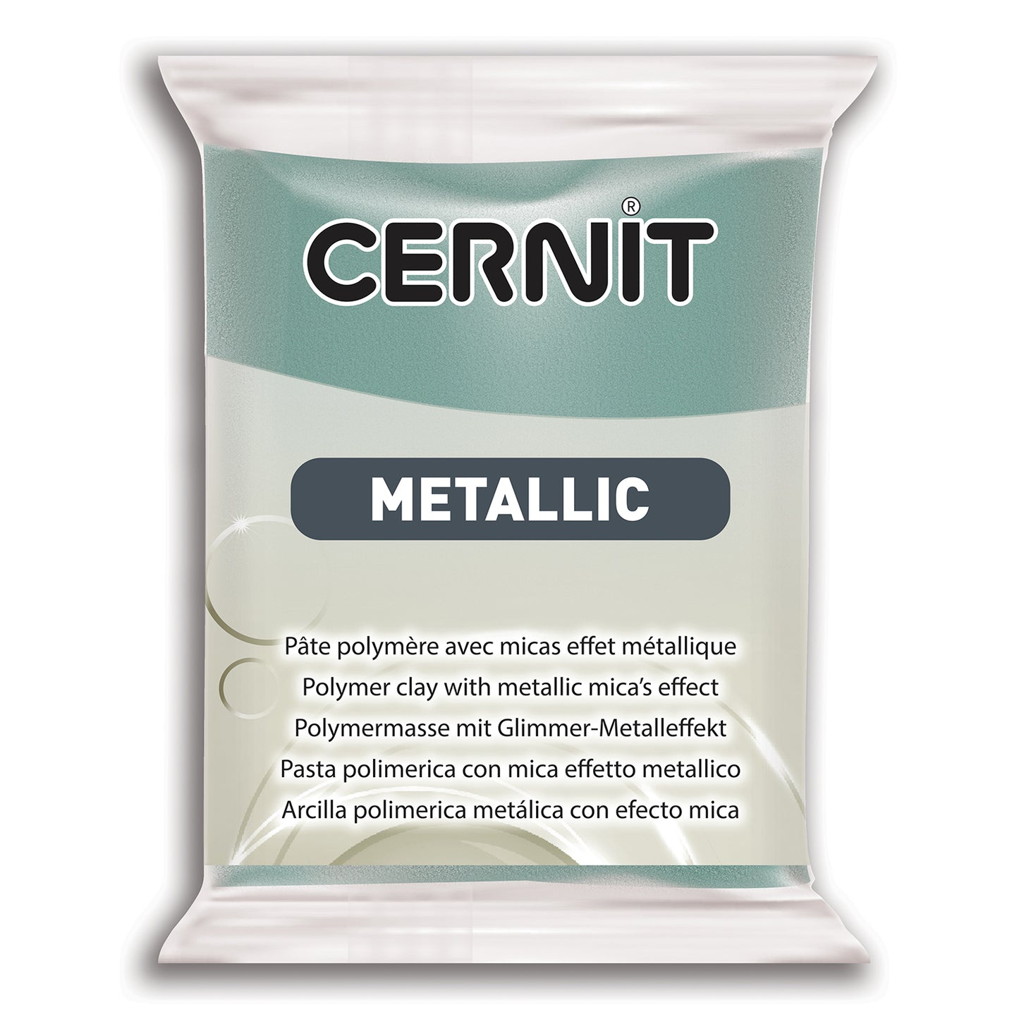 Cernit Polymer Clay 56g | Metallic - 054 Turquoise Gold
