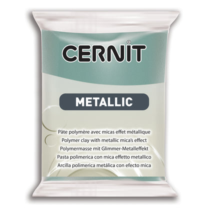 Cernit Polymer Clay 56g | Metallic - 054 Turquoise Gold