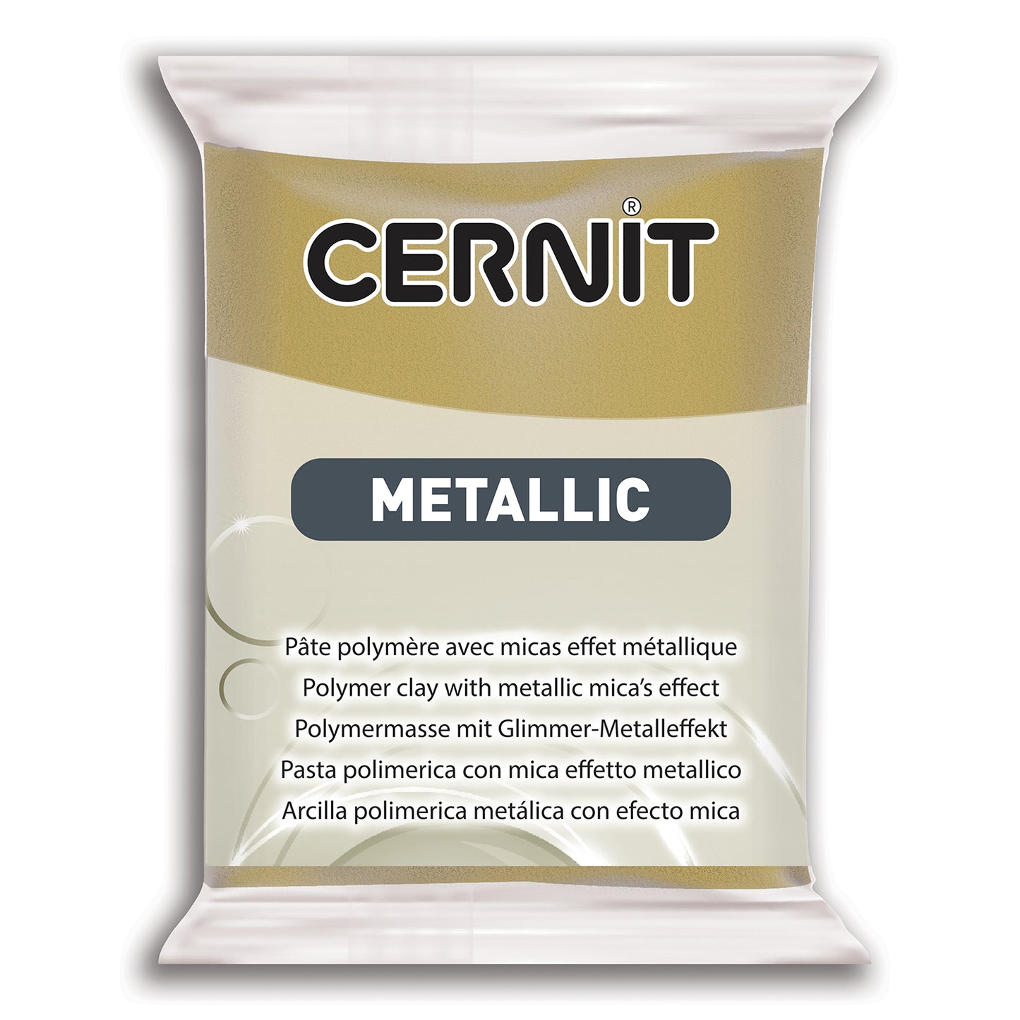 Cernit Polymer Clay 56g | Metallic - 055 Antique Gold