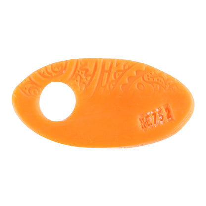 CERNIT Neon Light orange polymer clay swatch on a white background