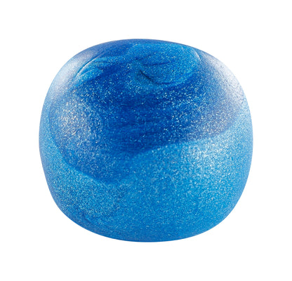 Cernit pearl blue polymer clay ball - raw shows mica powder sparkling CE0860056200C