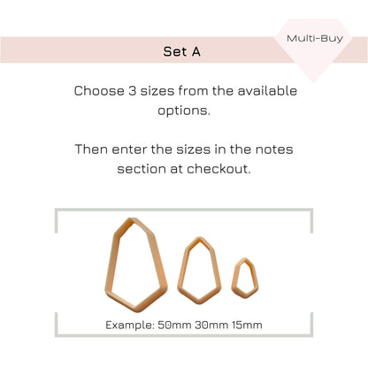 Jewel Shape Clay Cutter | Modern Faceted Design