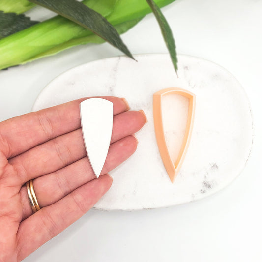 Dagger Clay Cutter | Triangle Shard - for polymer clay jewellery makers