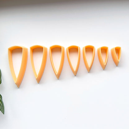 Dagger Clay Cutter | Triangle Shard - set for polymer clay jewellery makers 
