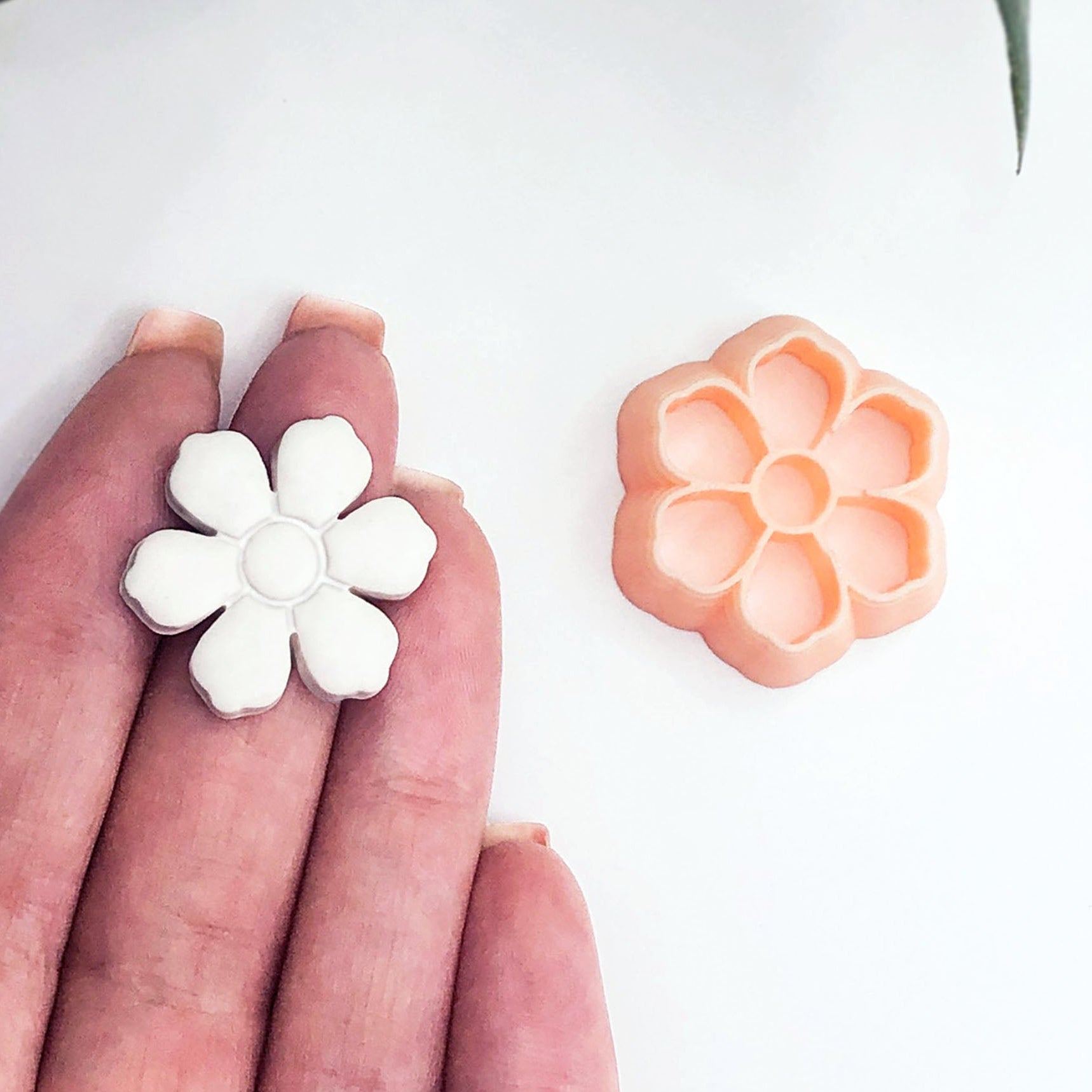 flower blossom shape clay cutter for polymer clay jewellery making