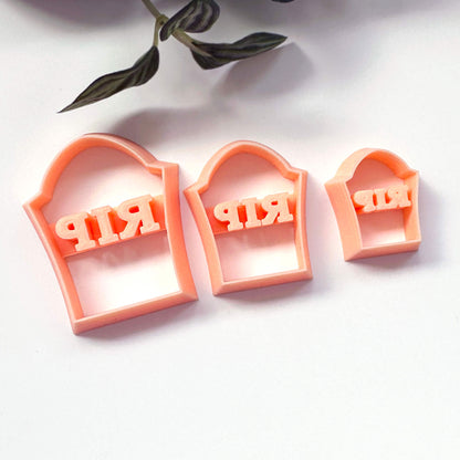 Gravestone clay cutter x 3 for Halloween crafts