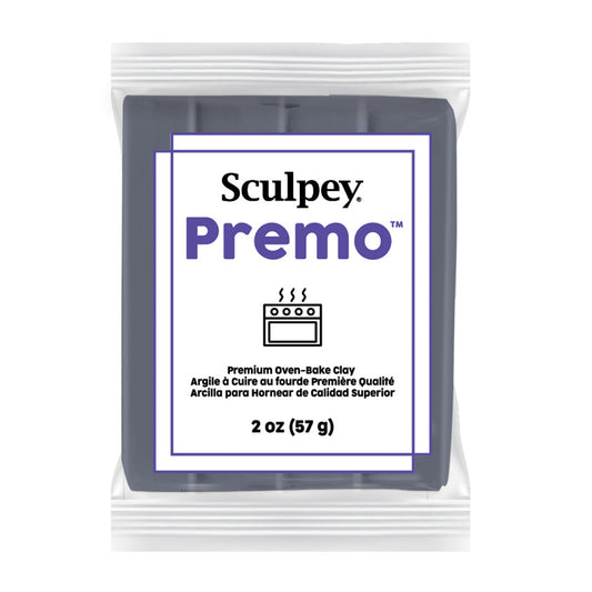Sculpey Premo slate polymer clay - new packaging on a white background