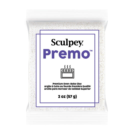 Sculpey Premo Polymer Clay | 57g - 5057 Frost White Glitter - 