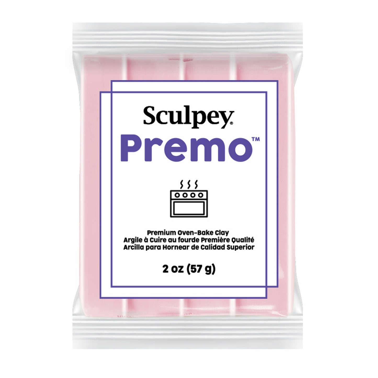 sculpey premo polymer clay 57g 5508 light pink - new-packaging - kaly and klay