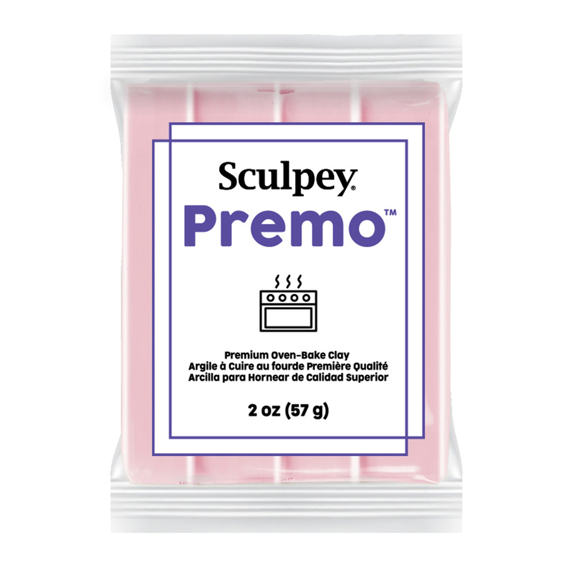 sculpey premo polymer clay 57g 5508 light pink - new-packaging - kaly and klay