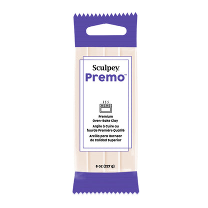 Premo translucent polymer clay 227g 8 oz - new packaging on a white background