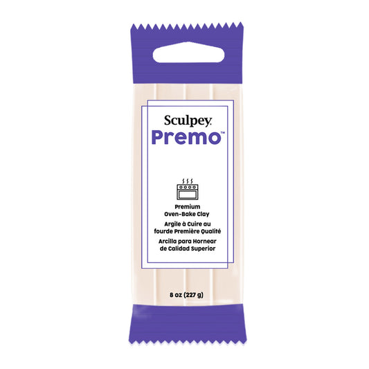 Premo translucent polymer clay 227g 8 oz - new packaging on a white background