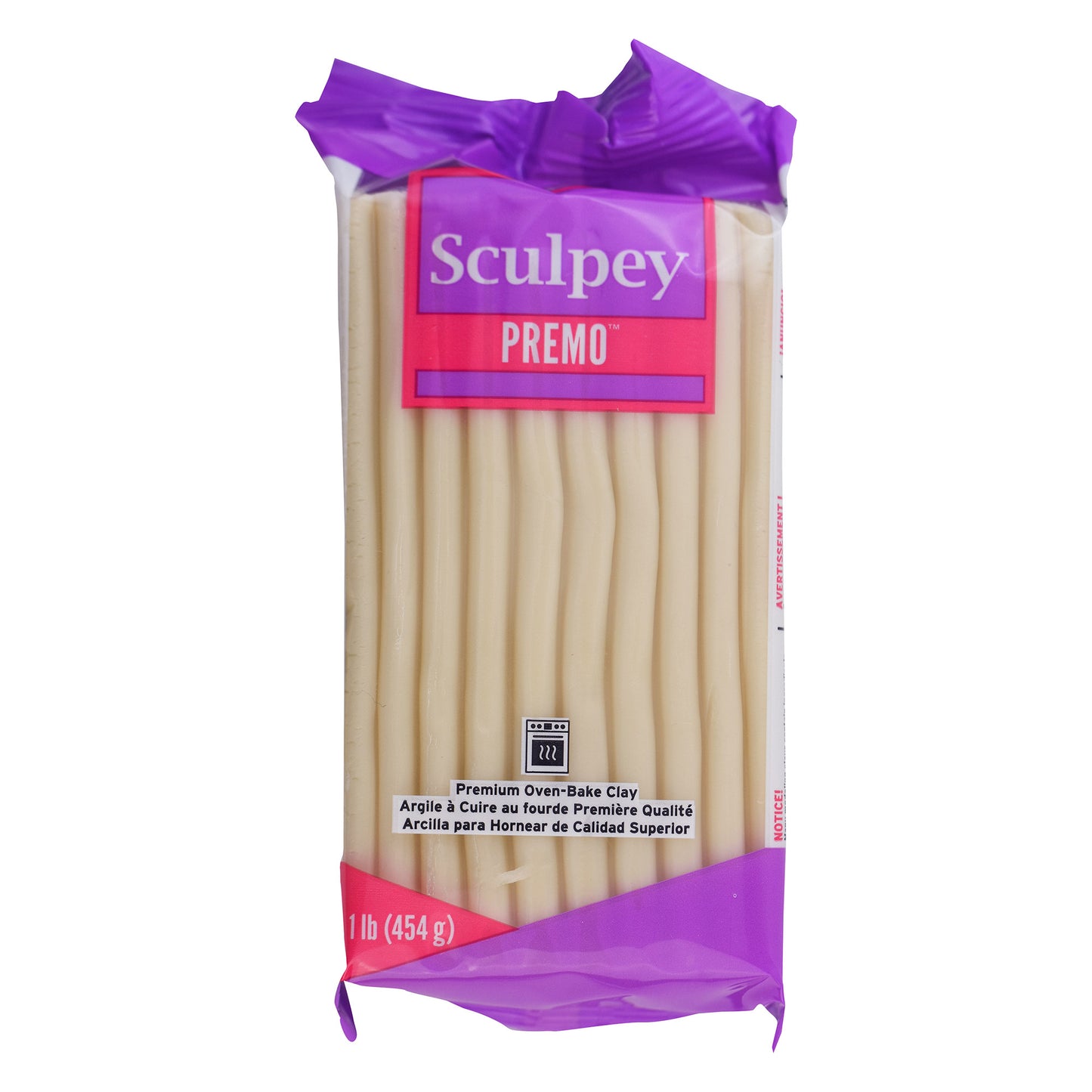 Sculpey Premo Polymer Clay | Translucent 454g -1lb Large -Kaly and Klay - old packaging