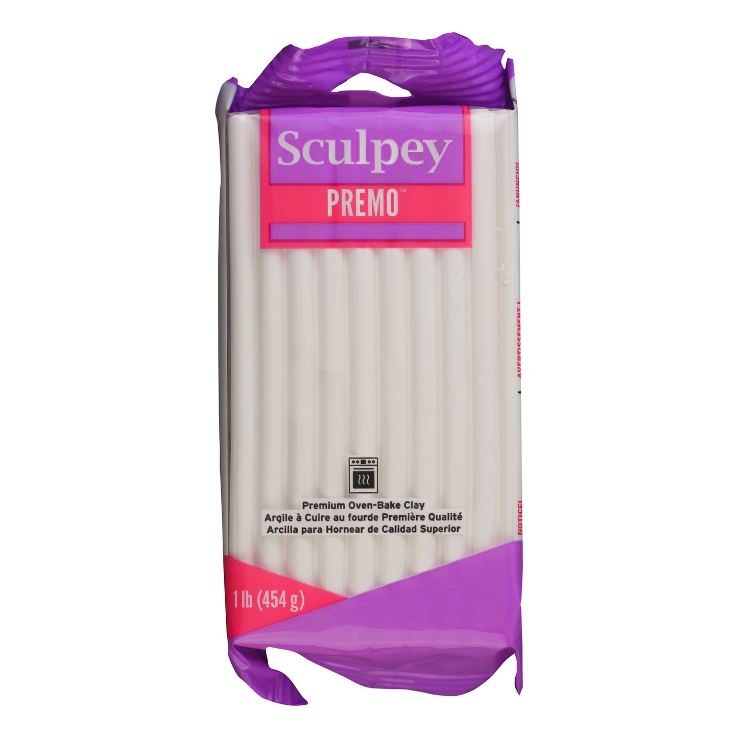 sculpey premo white 454g 1lb bar real packaging