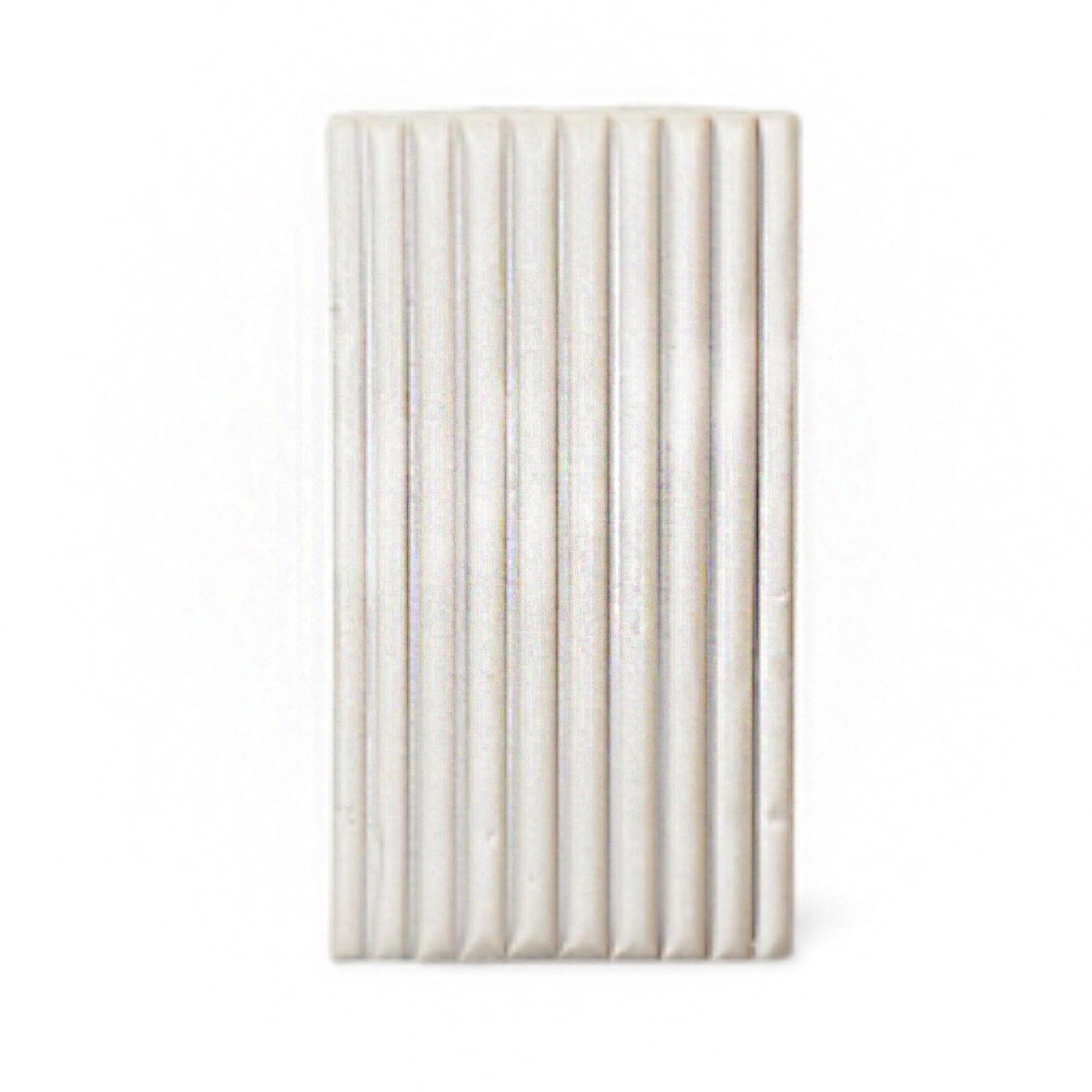 Sculpey Premo pearl white oven-bake polymer clay raw unpackaged on a white background