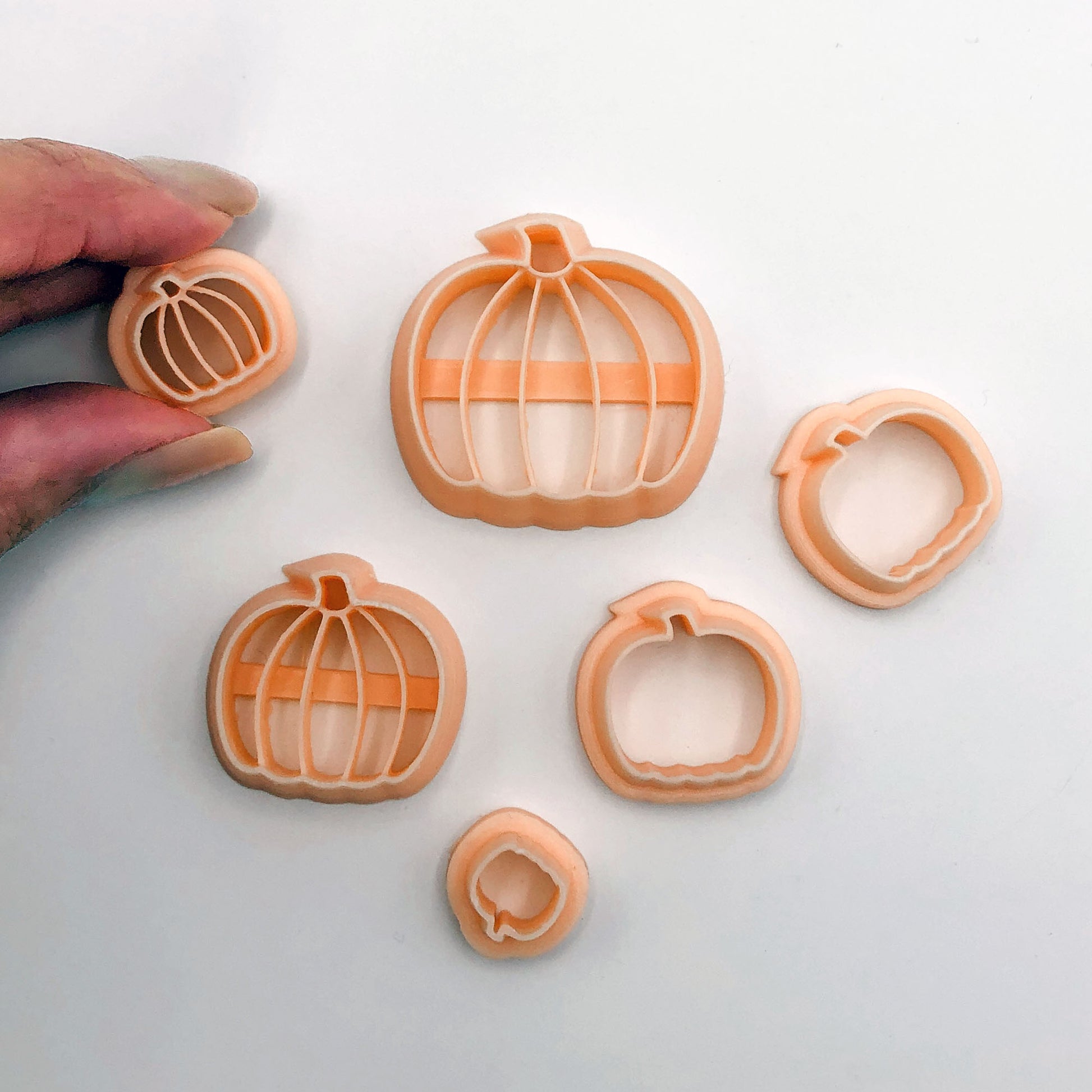 Pumpkin clay cutter for Hallween and autumn crafts. Sizes availble for polymer clay jewellery makers.