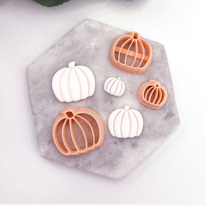 Pumpkin clay cutter for Hallween and autumn crafts. Sizes availble for polymer clay jewellery makers.