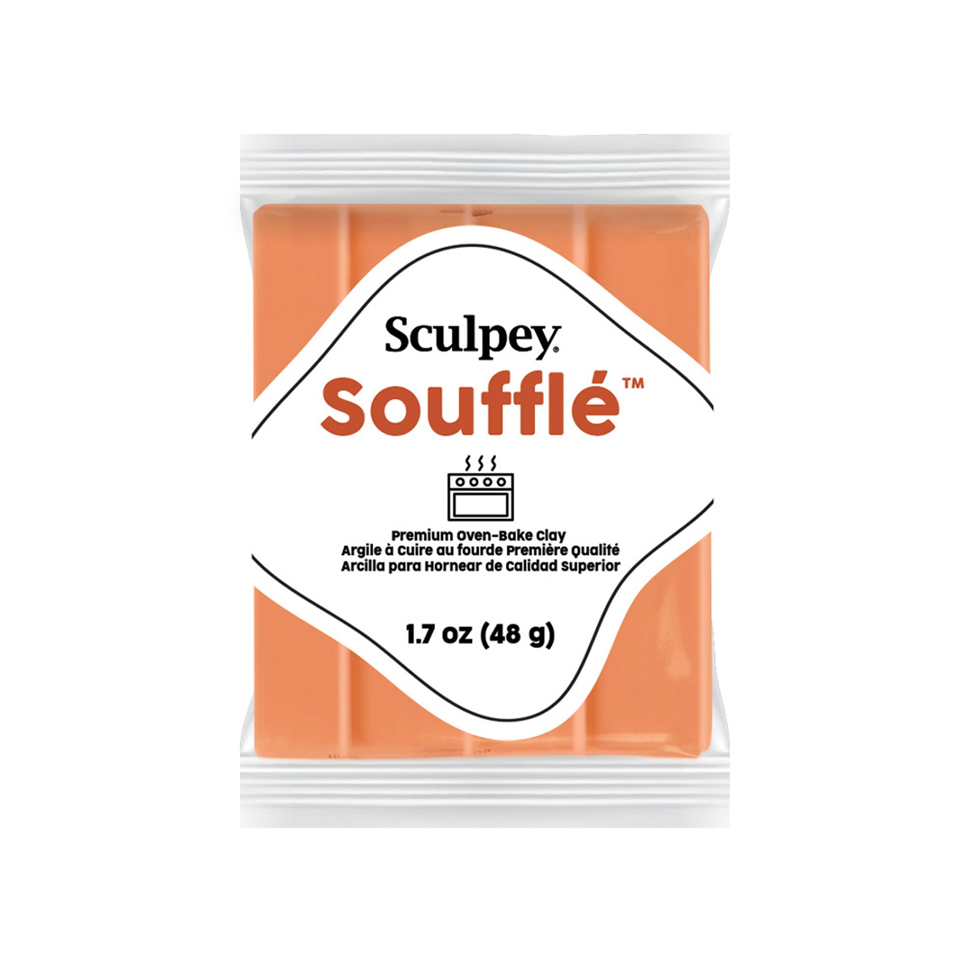 Sculpey Souffle Polymer Clay | 48g - 6033 in colour Pumpkin - new packaging
