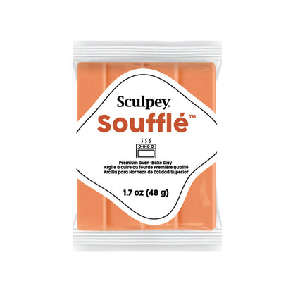 Sculpey Souffle Polymer Clay | 48g - 6033 in colour Pumpkin - new packaging
