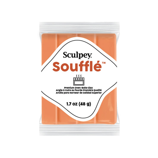 Sculpey Souffle Polymer Clay | 48g - 6033 in colour Pumpkin - new packaging