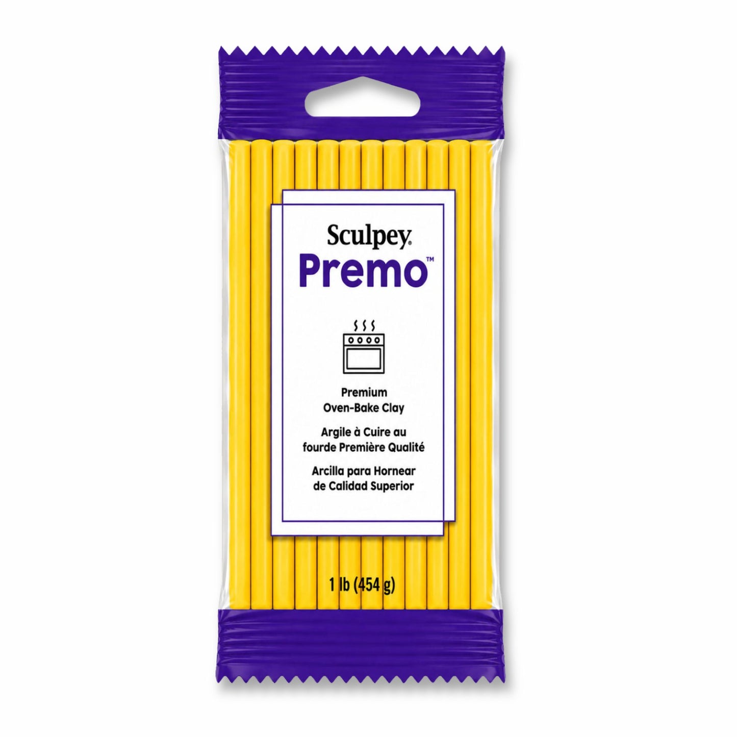 Sculpey premo cadmium yellow 454g 1lb large bar 