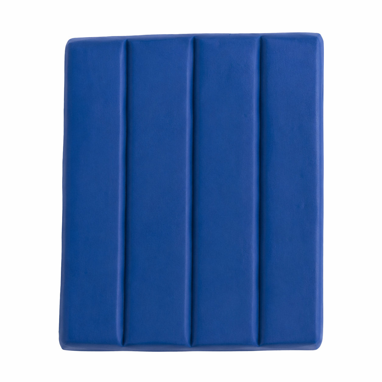 blue colbalt raw souffle polymer clay on a white background