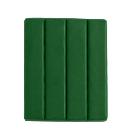 racing green souffle raw polymer clay on a white background