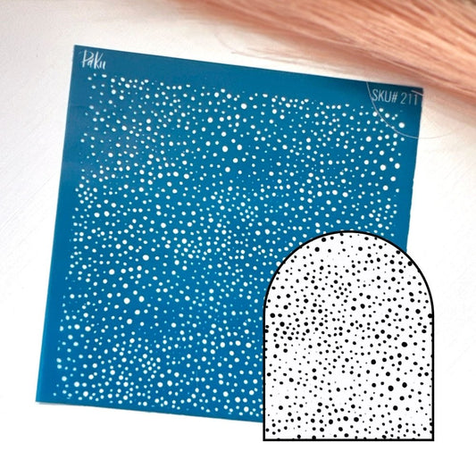 Abstract Dots Silkscreen Stencil -