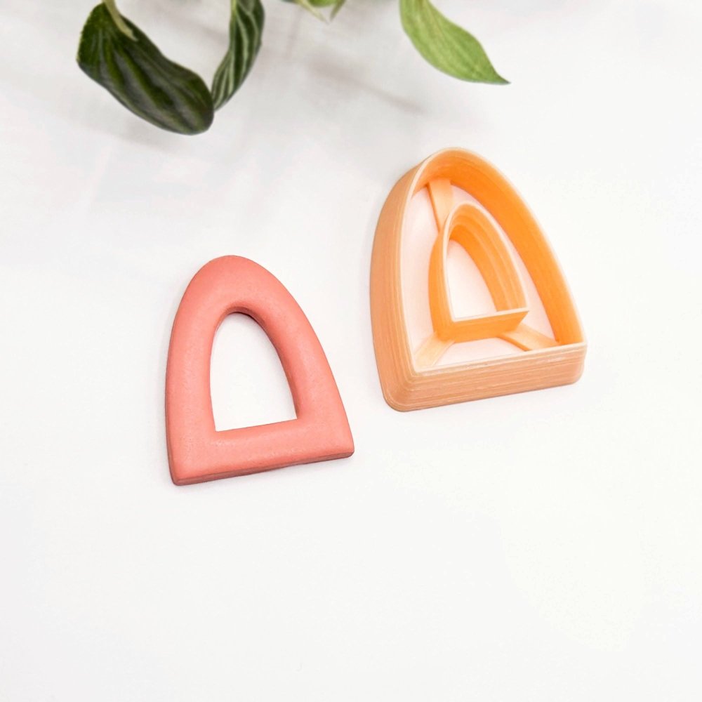 Arch Curved Donut Polymer Clay Cutter -