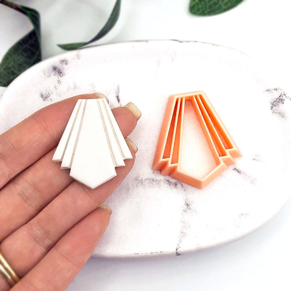 Art Deco Fan Polymer Clay Cutter - 