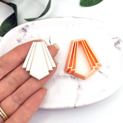 Art Deco Fan Polymer Clay Cutter - 