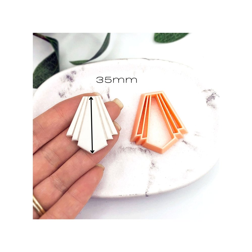 Art Deco Fan Polymer Clay Cutter - 
