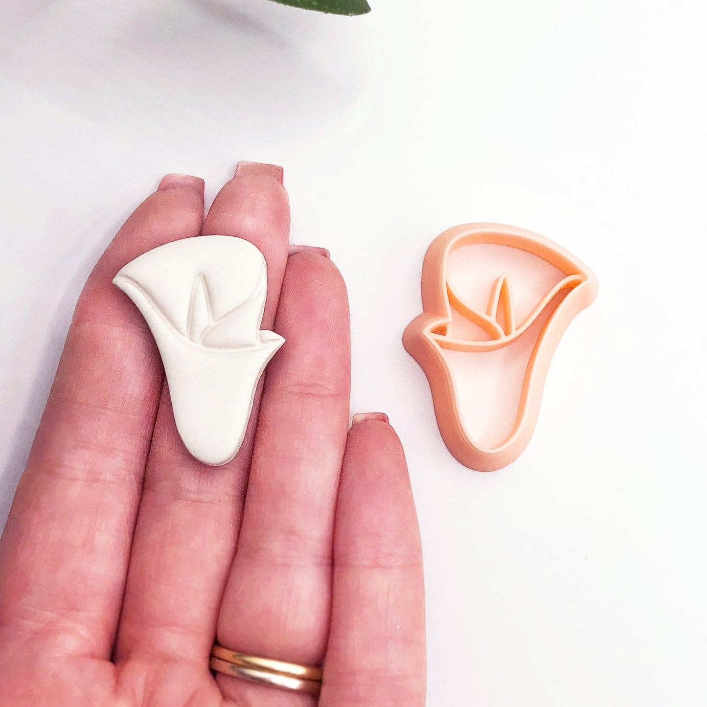 Calla liliy flower clay cutter for jewellery makers