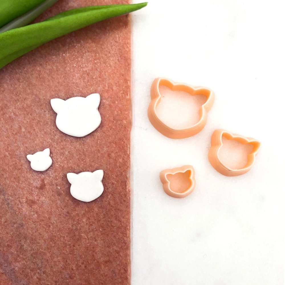 Cat Head Polymer Clay Cutter - 