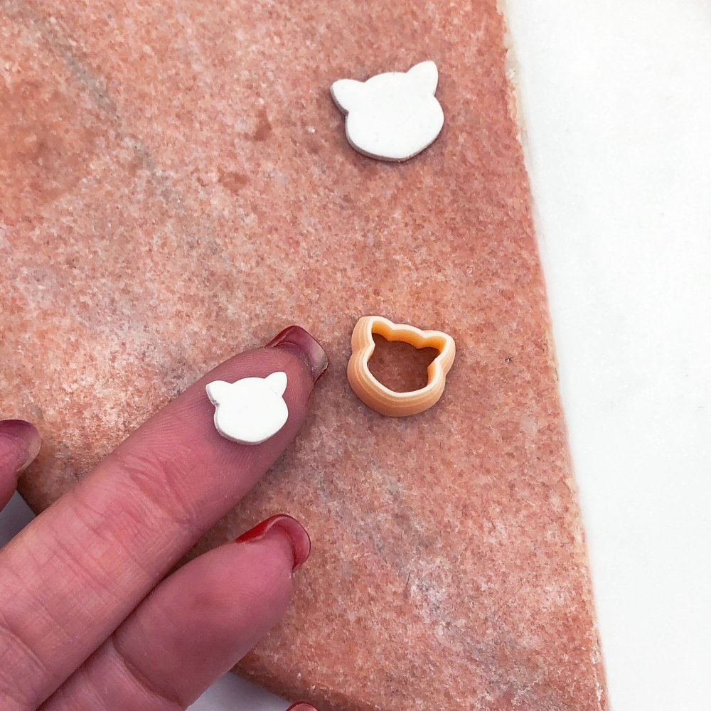 Cat Head Polymer Clay Cutter - 