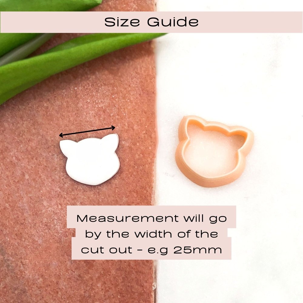 Cat Head Polymer Clay Cutter - 