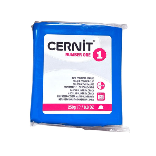 Cernit Polymer Clay 250g | Number One - Blue - 