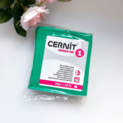Cernit Polymer Clay 250g | Number One - Green - 