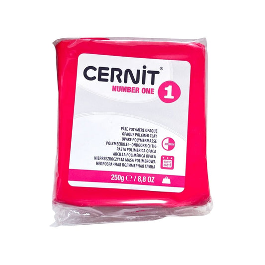 Cernit Polymer Clay 250g | Number One - Red - 