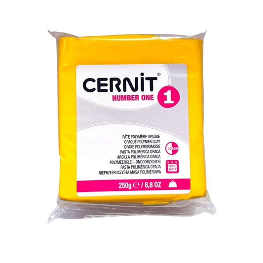 Cernit Polymer Clay 250g | Number One - Yellow - 