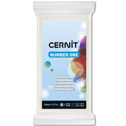 Cernit Polymer Clay 500g | Number One - 027 White Opaque -