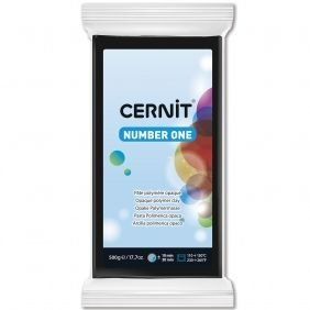 Cernit Polymer Clay 500g | Number One - 100 Black -