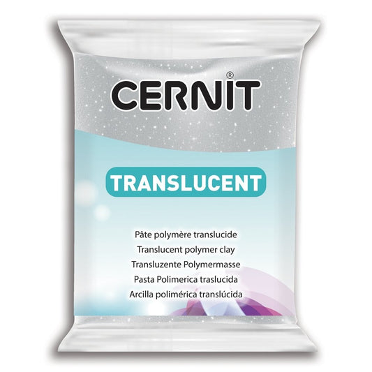 Cernit Polymer Clay 56g | 080 Glitter Silver -