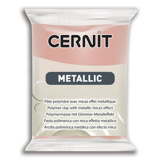 Cernit Polymer Clay 56g | Metallic - 052 Pink Gold -